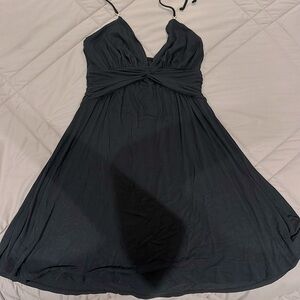 Express Short Black Halter Strap Dress